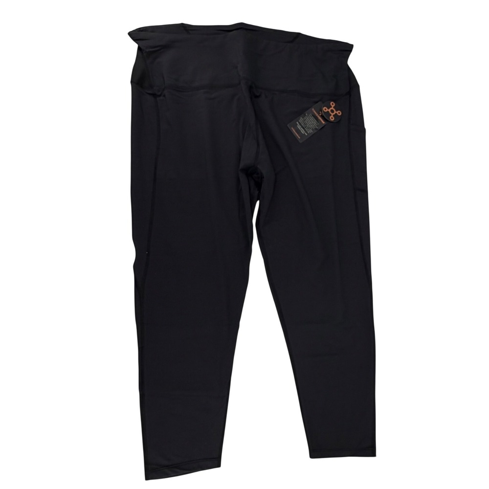 Tommie Copper Women Black Lower Back Support Leggings Plus Size‎ 4XL New